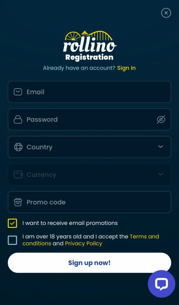 register-casino-rollino-mobile