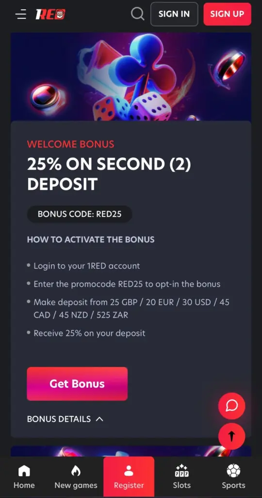 promotions-1-casino-1red