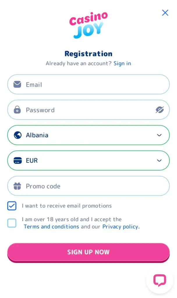 register-casino-casinoJoy